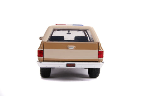 Jada Toys 31111 - 1/24 Scale - Hollywood Rides Series - Stranger Things - Hopper's Chevy Blazer with Police Badge Diecast Scale Model Replica