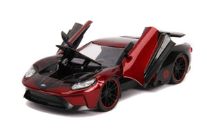 Jada JAD31190 - 1/24 Scale Marvel Comics Spider Man Miles Morales 2017 Ford Hollywood Ride Diecast Model Replica