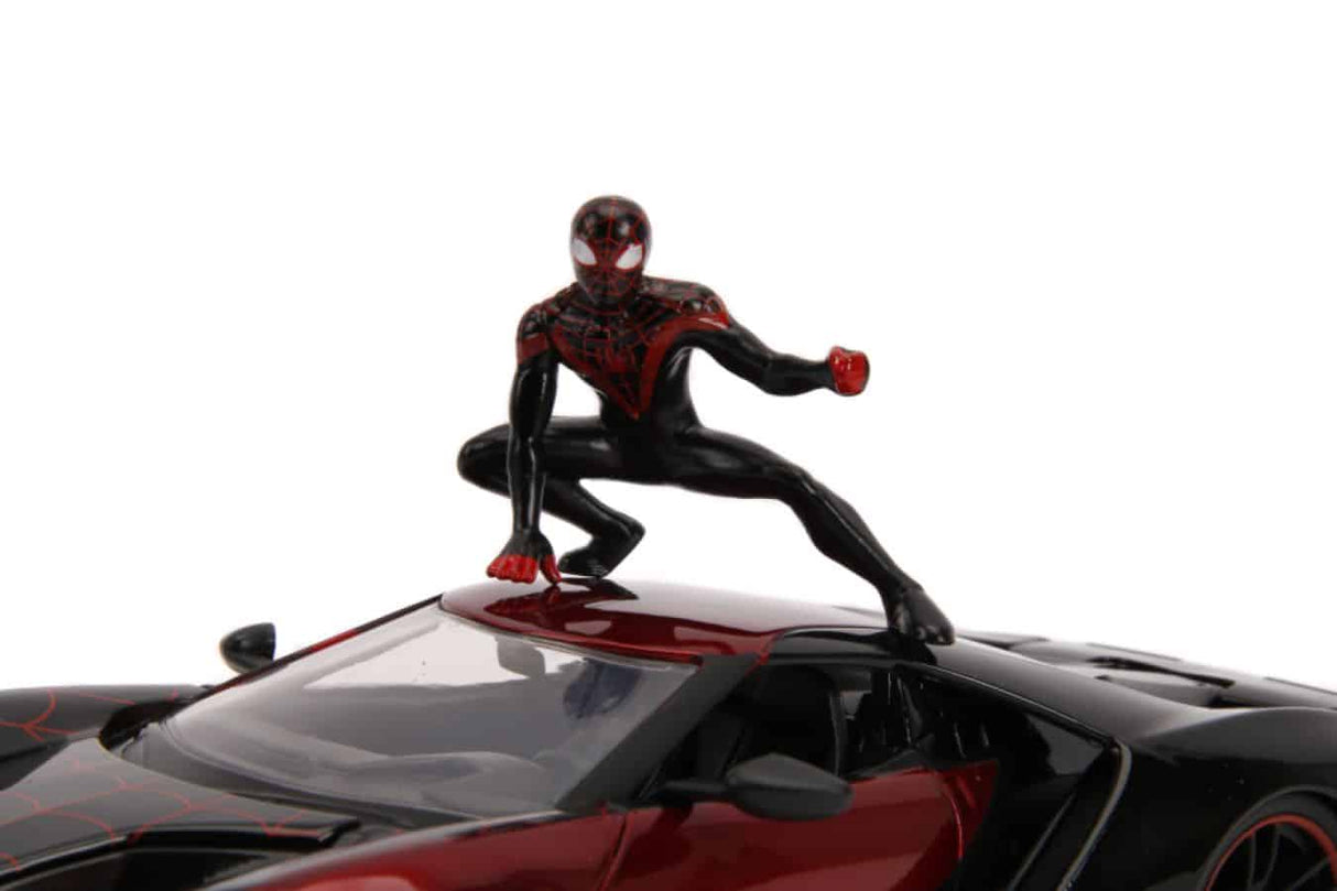 Jada JAD31190 - 1/24 Scale Marvel Comics Spider Man Miles Morales 2017 Ford Hollywood Ride Diecast Model Replica