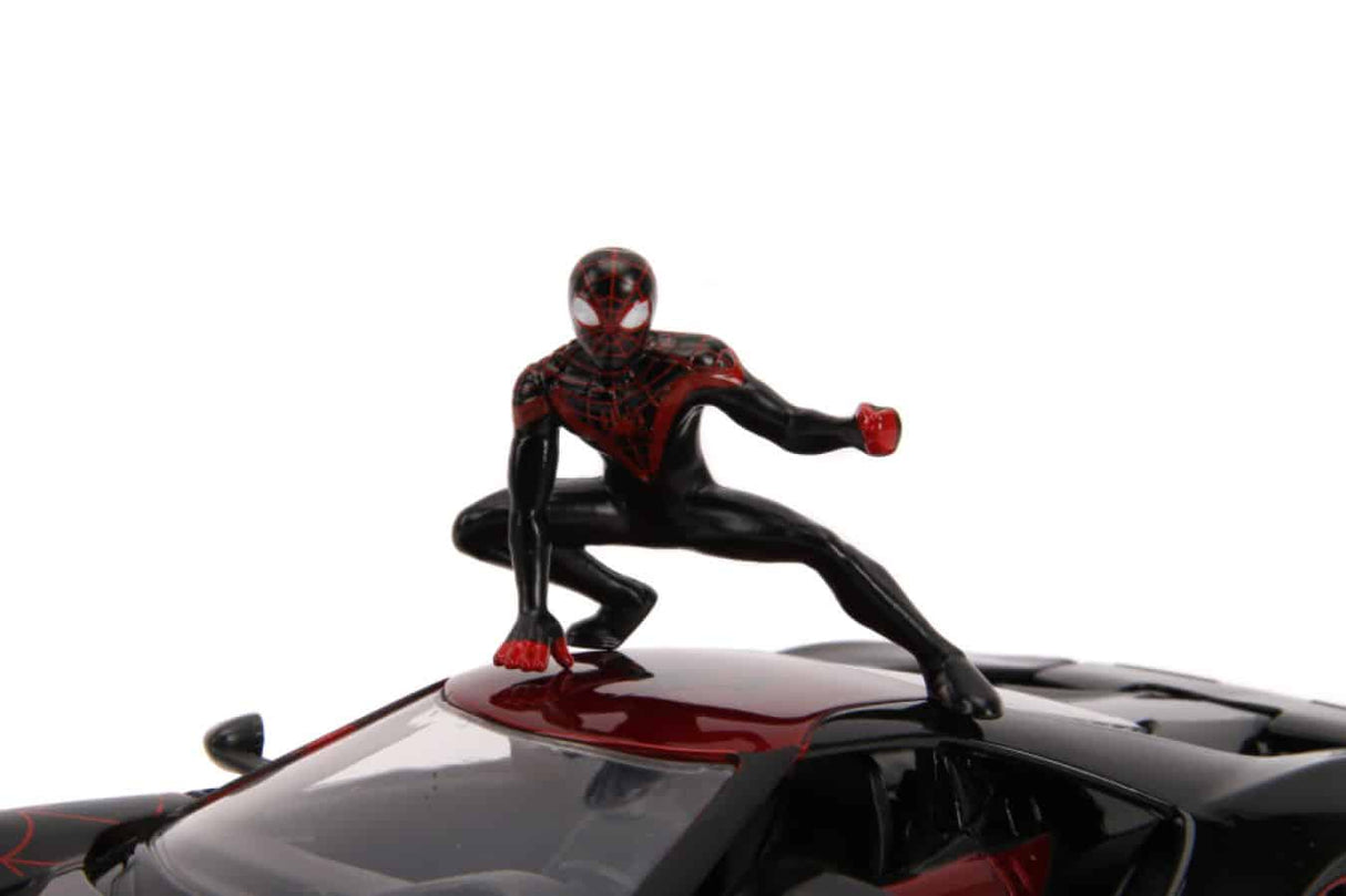 Jada JAD31190 - 1/24 Scale Marvel Comics Spider Man Miles Morales 2017 Ford Hollywood Ride Diecast Model Replica