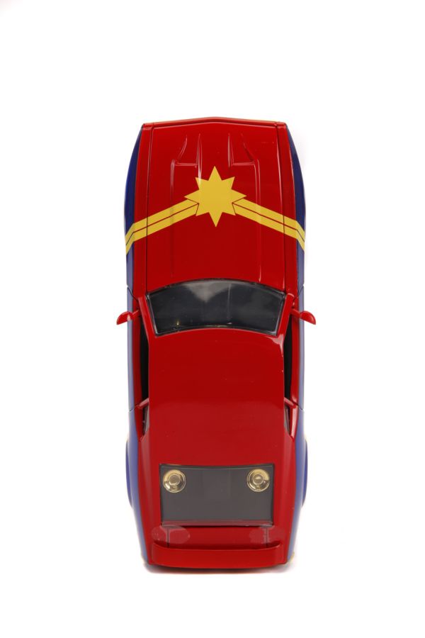 Jada JAD31193 - 1/24 Scale Marvel Comics - Captain Marvel 1973 Ford Mustang Mach 1 Hollywood Ride
