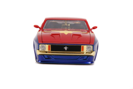 Jada JAD31193 - 1/24 Scale Marvel Comics - Captain Marvel 1973 Ford Mustang Mach 1 Hollywood Ride