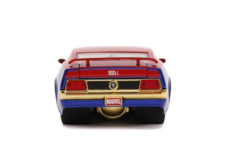 Jada JAD31193 - 1/24 Scale Marvel Comics - Captain Marvel 1973 Ford Mustang Mach 1 Hollywood Ride