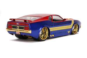 Jada JAD31193 - 1/24 Scale Marvel Comics - Captain Marvel 1973 Ford Mustang Mach 1 Hollywood Ride