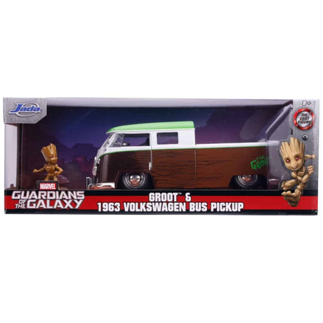 Jada Toys - Guardians of the Galaxy: Vol. 2 - 1962 Volkswagon Bus with Groot 1:24 Scale Hollywood Ride Diecast Model Replica