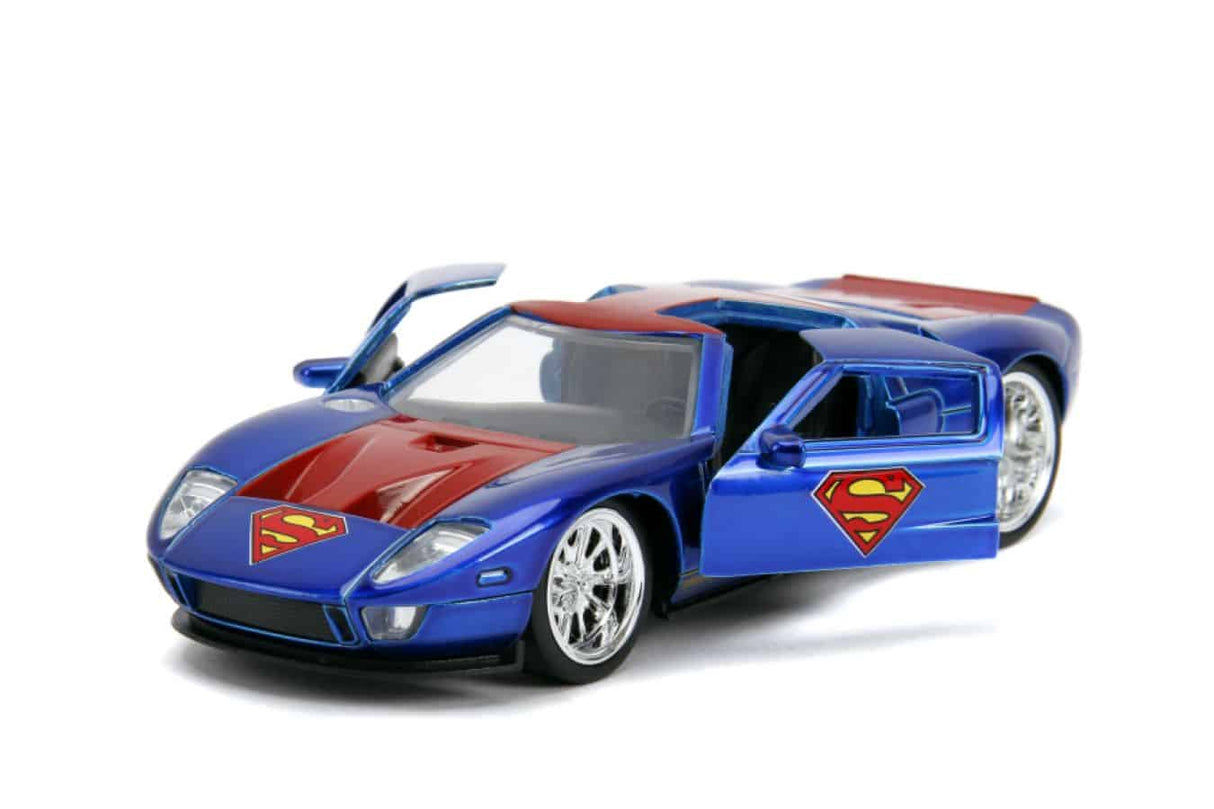 Jada Toys - Superman - Ford GT 2005 1:32 Scale Hollywood Ride Diecast Model Replica