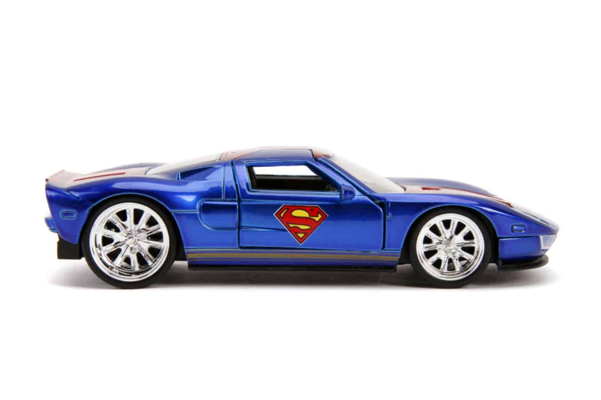 Jada Toys - Superman - Ford GT 2005 1:32 Scale Hollywood Ride Diecast Model Replica