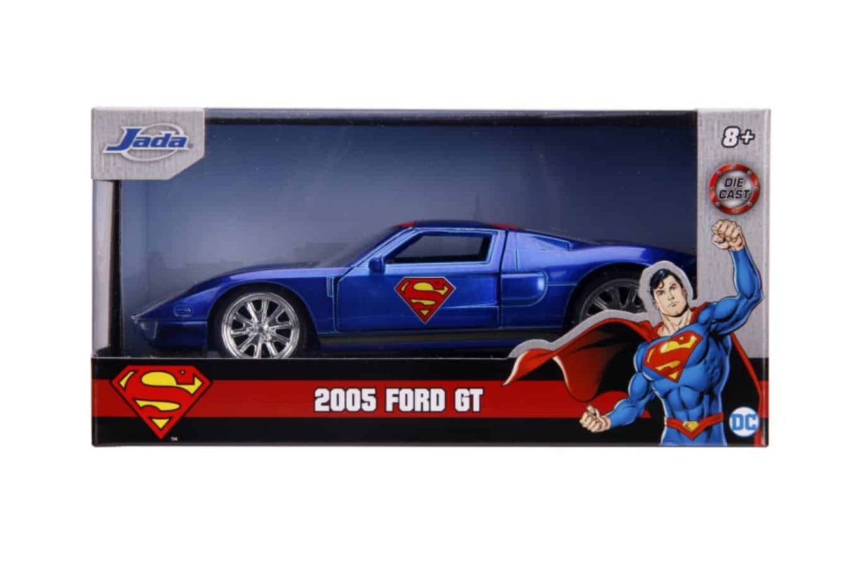 Jada Toys - Superman - Ford GT 2005 1:32 Scale Hollywood Ride Diecast Model Replica
