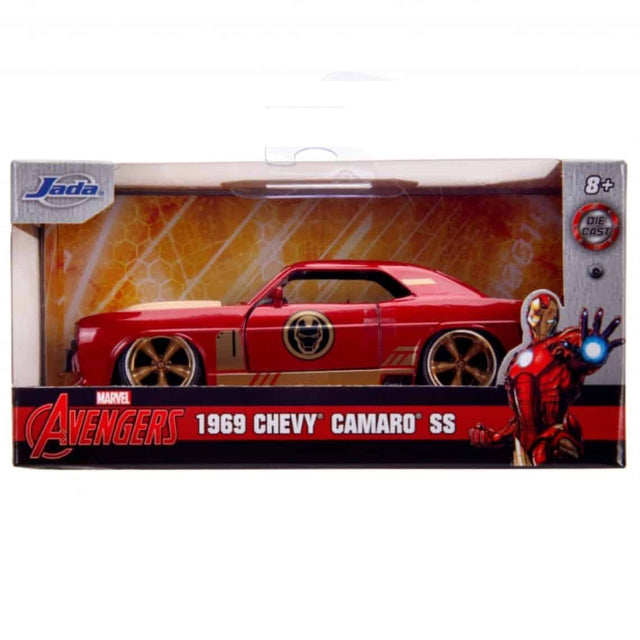 Jada - Iron Man 1969 Chevy Camaro 1:32 Scale Hollywood Ride Diecast Model Replica