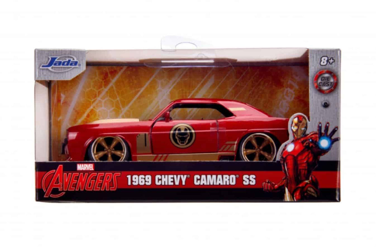 Jada - Iron Man 1969 Chevy Camaro 1:32 Scale Hollywood Ride Diecast Model Replica