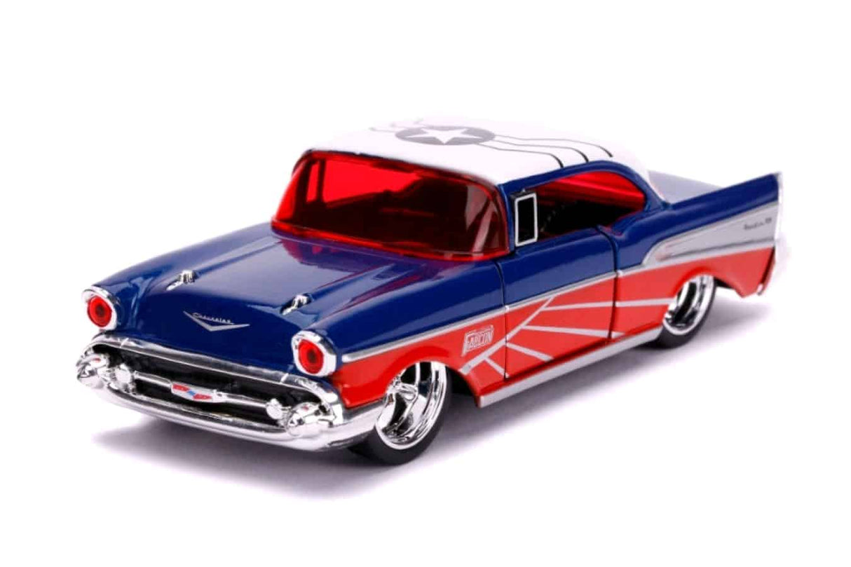 Jada - 1/32 Scale - Captain America - Falcon 1957 Chevy Bel-Air 1:32 Scale Hollywood Ride Diecast Model Replica