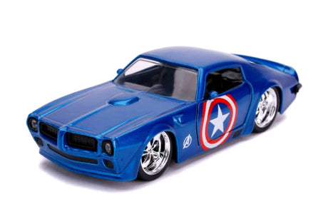 Jada - 1/32 Scale - Captain America 1972 Pontiac Firebird Hollywood Ride Diecast Model Replica
