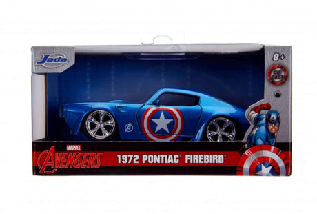 Jada - 1/32 Scale - Captain America 1972 Pontiac Firebird Hollywood Ride Diecast Model Replica