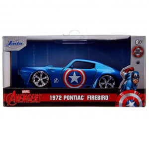 Jada - 1/32 Scale - Captain America 1972 Pontiac Firebird Hollywood Ride Diecast Model Replica