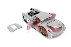 Jada Toys JAD32390 - Looney Tunes 57 Chevrolet Corvette with Bugs Bunny 1:24 Scale