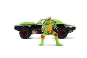 Jada Toys JAD33386 - 1/24 Scale Teenage Mutant Ninja Turtles (TV 1987) 1967 Chevrolet Camaro with Raphael