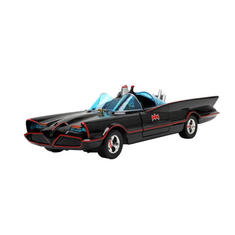 Jada Toys JAD33737 - 1/24 Scale Batman (TV) - Classic Batmobile with 4 Figures 1:24 Scale Set Diecast Model Replica