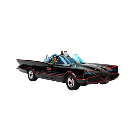 Jada Toys JAD33737 - 1/24 Scale Batman (TV) - Classic Batmobile with 4 Figures 1:24 Scale Set Diecast Model Replica