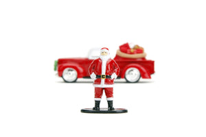 Jada 34279- 1/32 Scale Holiday Rides Santa & 1941 Ford Pickup Truck Diecast Scale Model Replica
