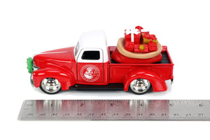 Jada 34279- 1/32 Scale Holiday Rides Santa & 1941 Ford Pickup Truck Diecast Scale Model Replica