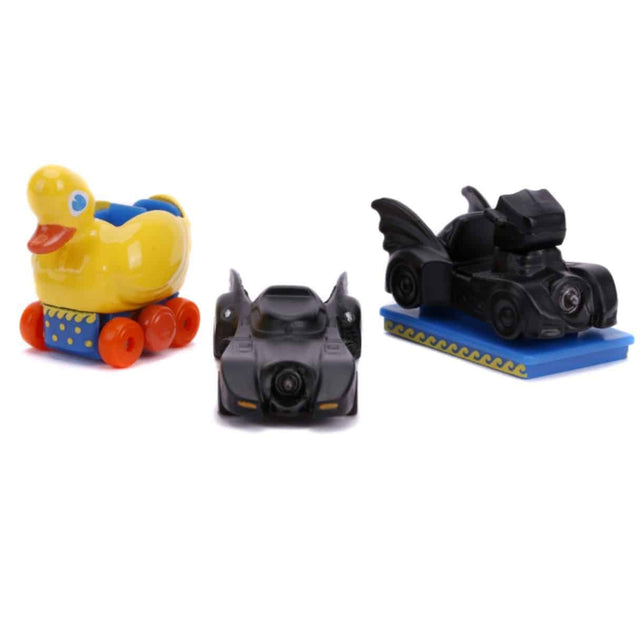 Jada Toys 31616 - Batman Returns 3-pack (Penguin mobile, Batmobile, Penguin Ride) Nano Hollywood Ride
