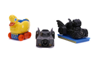 Jada Toys 31616 - Batman Returns 3-pack (Penguin mobile, Batmobile, Penguin Ride) Nano Hollywood Ride
