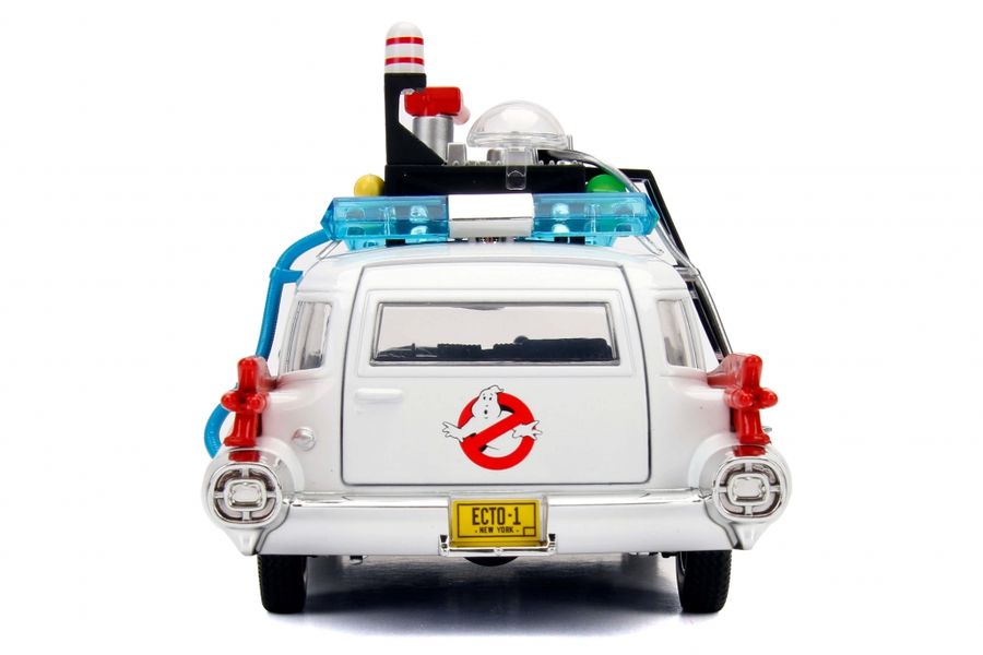 Jada JAD99731- 1:24 Scale Ghostbusters (1984) - Ecto-1 Hollywood Rides Diecast Model Replica
