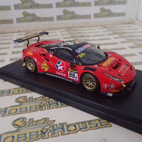 Looksmart Models LSRC24 - 1/43 Scale - Ferrari 488 GT3 #88A Bathurst 2017 Winner Scale Model Replica