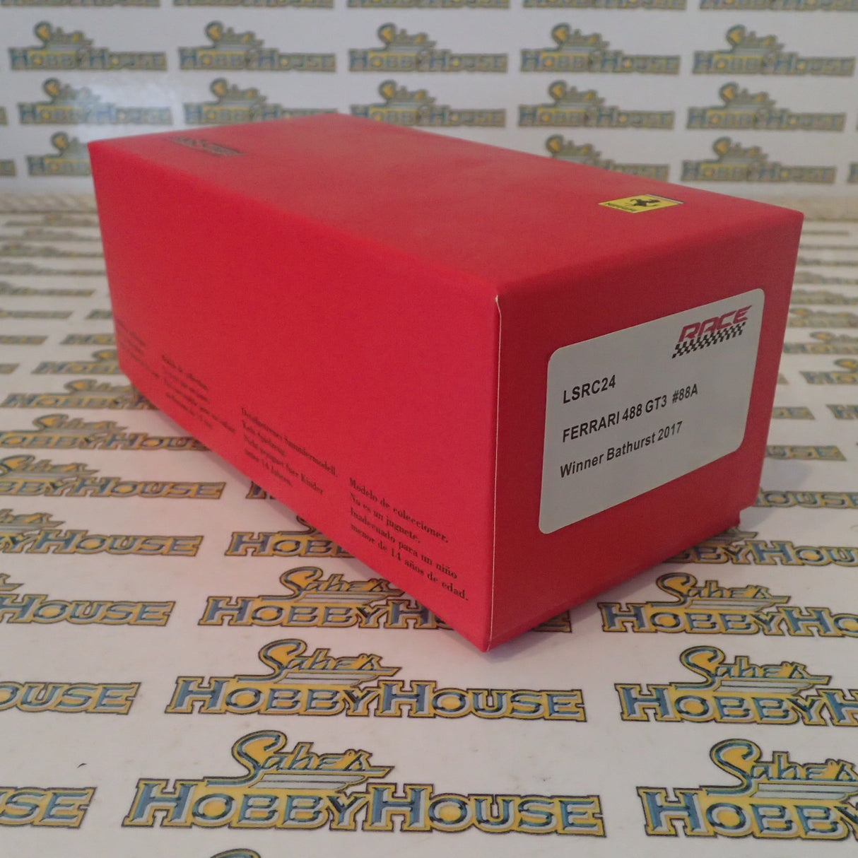 Looksmart Models LSRC24 - 1/43 Scale - Ferrari 488 GT3 #88A Bathurst 2017 Winner Scale Model Replica