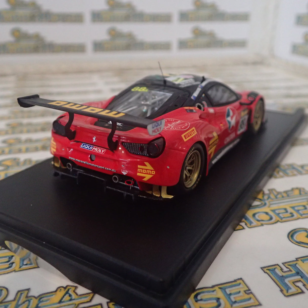 Looksmart Models LSRC24 - 1/43 Scale - Ferrari 488 GT3 #88A Bathurst 2017 Winner Scale Model Replica