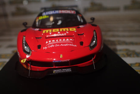 Looksmart Models LSRC24 - 1/43 Scale - Ferrari 488 GT3 #88A Bathurst 2017 Winner Scale Model Replica