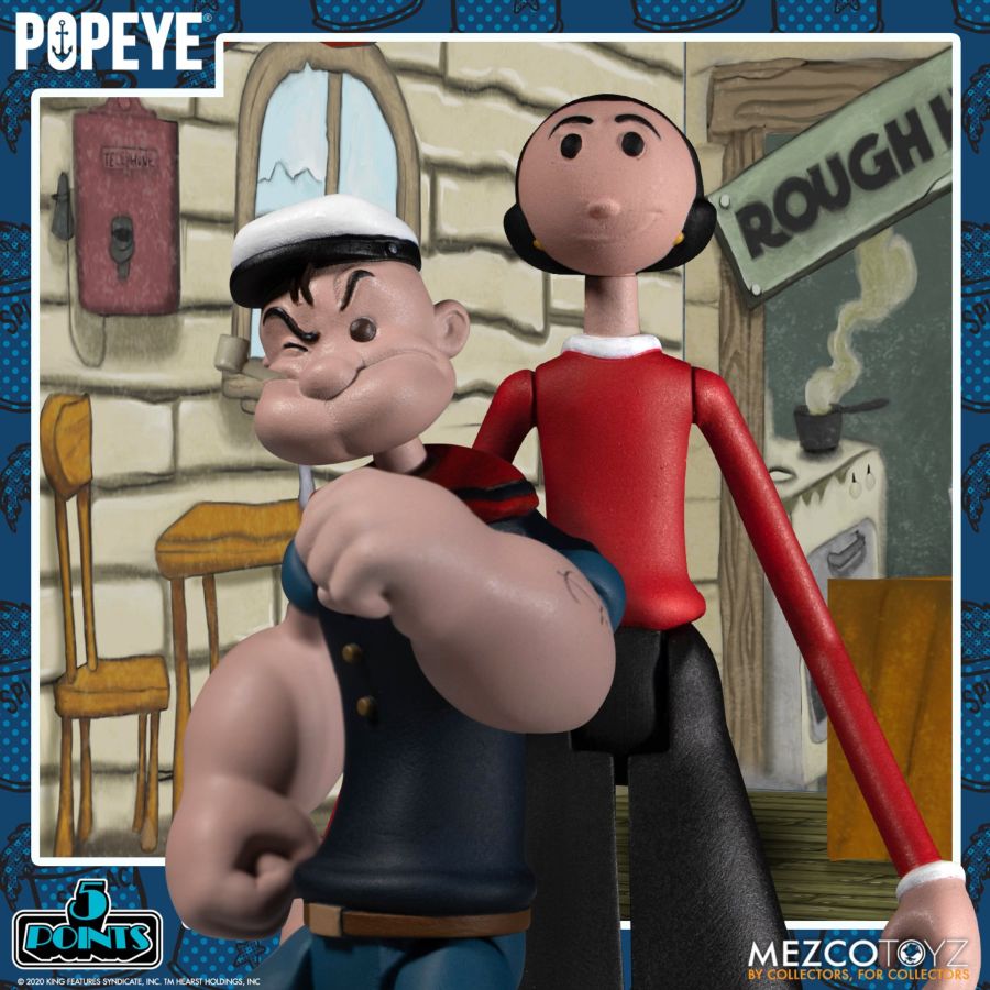 Mezco Toyz 18060 - Popeye - 5 Points Deluxe Boxed Set