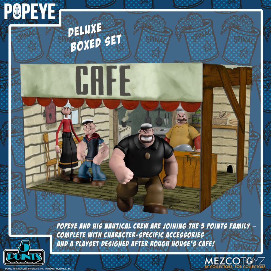 Mezco Toyz 18060 - Popeye - 5 Points Deluxe Boxed Set