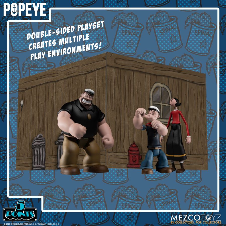 Mezco Toyz 18060 - Popeye - 5 Points Deluxe Boxed Set