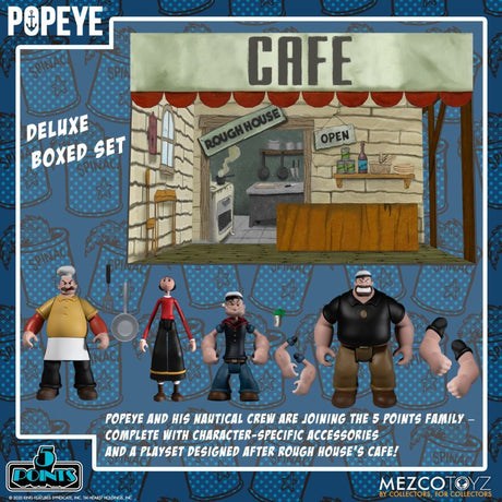 Mezco Toyz 18060 - Popeye - 5 Points Deluxe Boxed Set