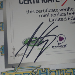 MiniHelmets MH201310 - 1:2 Scale James Courtney Special Edition Limited Edition Signed Certificate