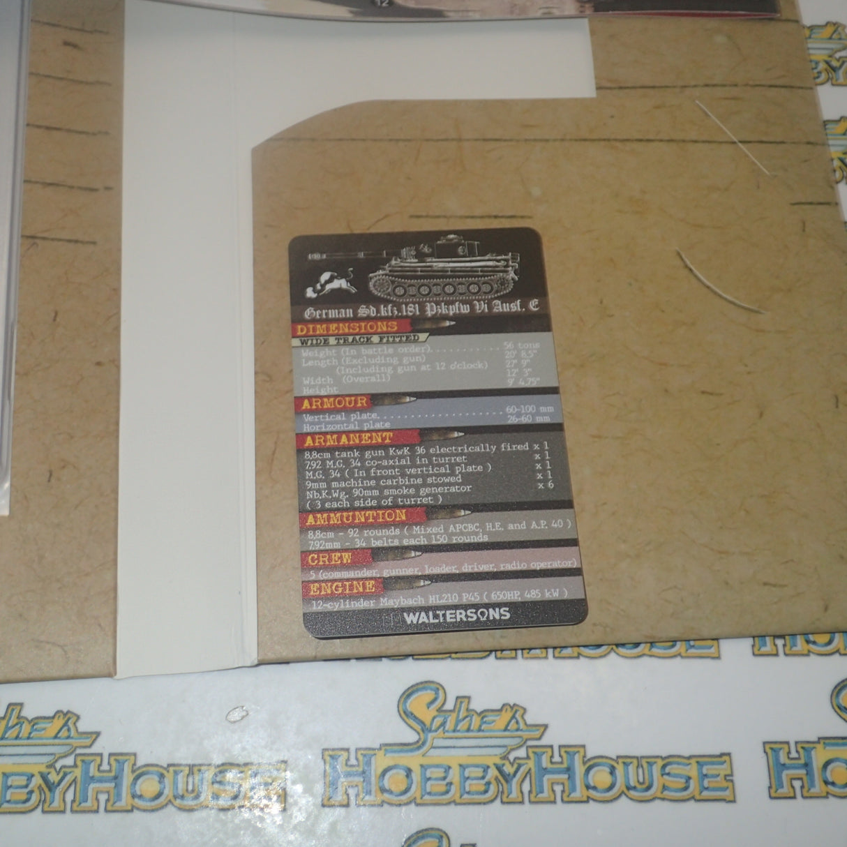 Forces of Valor MP-912043C - 1/32 [Engine Plus Series] German Sd.Kfz.181 PzKpfw VI Tiger Ausf. E heavy tank Tiger I (Early production model) Scale Model Replica