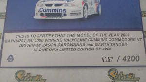 Biante/AutoArt - Diecast 1:18 2000 BATHURST WINNER HOLDEN VT COMMODORE TANDER / BARGWANNA