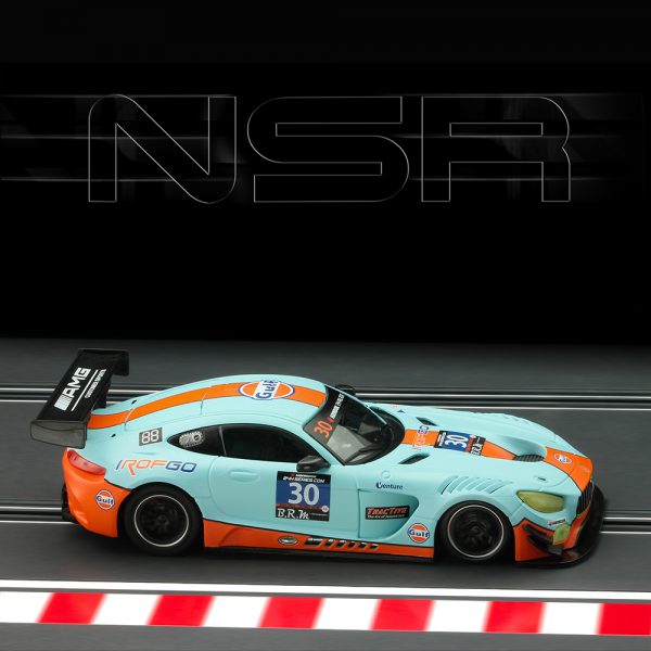NSR SLOT CARS N0153AW- 1:32 SCALE Mercedes-AMG GT3 GULF EDITION 24H PAUL RICARD 2016 #30