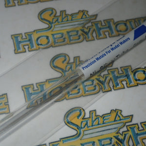 Albion Alloys NST05 - Precision Metals Nickel Silver Tube (0.5mm X 0.3mm) 305mm Long