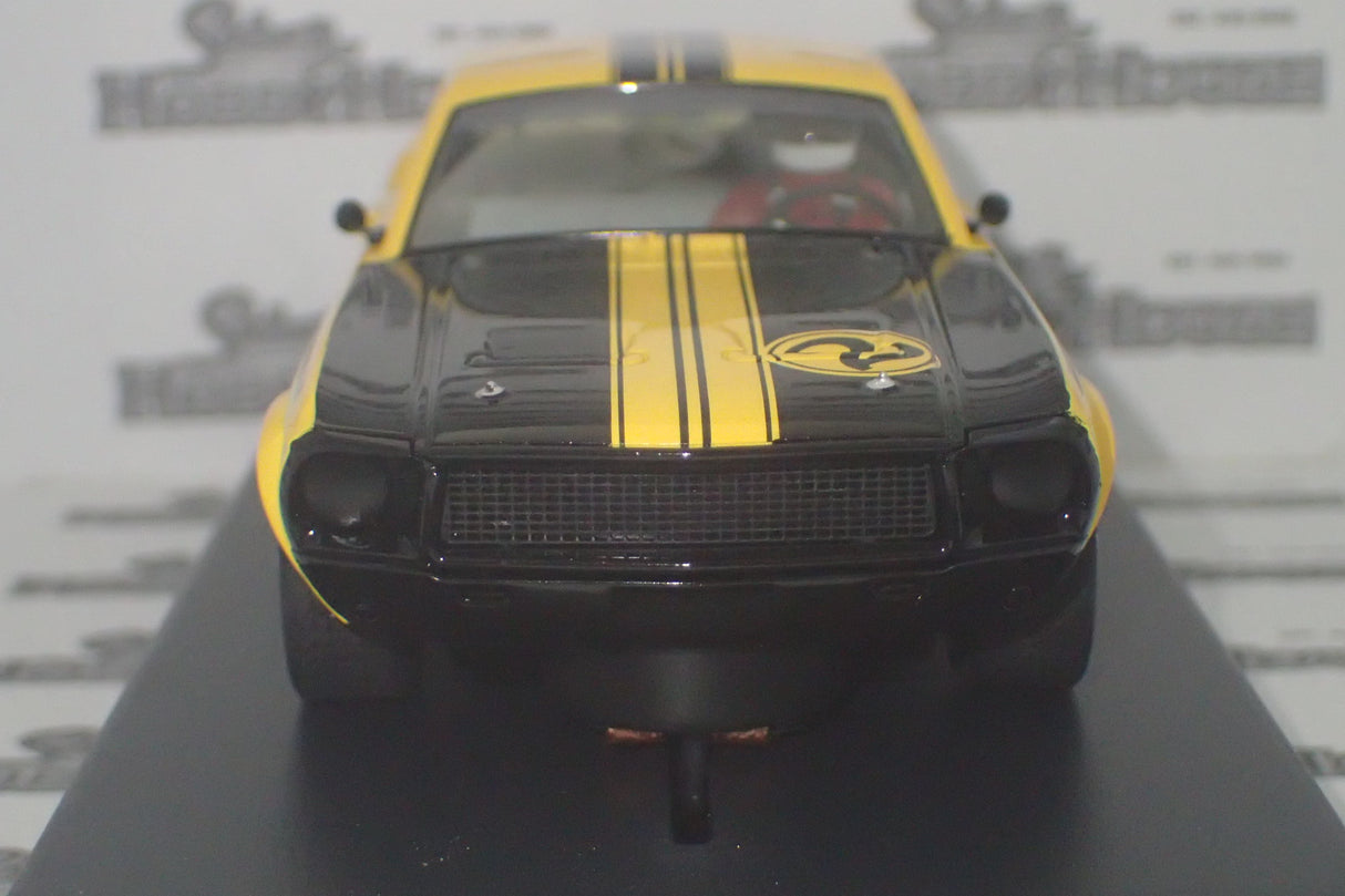 PIONEER SLOT CARS - P069 Mustang Notchback T/A yellow #2 'John Atwell'