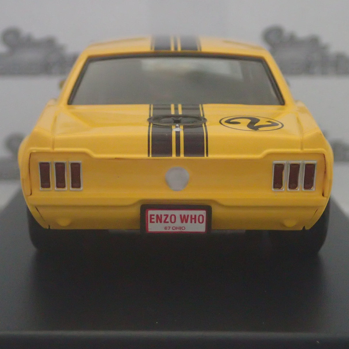 PIONEER SLOT CARS - P069 Mustang Notchback T/A yellow #2 'John Atwell'