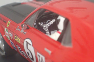 PIONEER SLOT CARS - P112 Mustang T/A red #5 'Jim West'