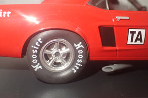 PIONEER SLOT CARS - P112 Mustang T/A red #5 'Jim West'