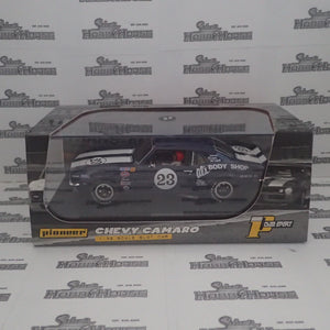 PIONEER SLOT CARS - P128 CHEVY CAMARO T/A blue #23 'Duane Winkel'
