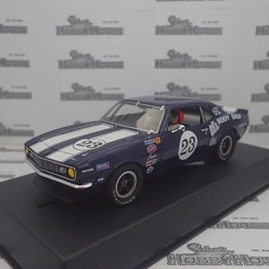 PIONEER SLOT CARS - P128 CHEVY CAMARO T/A blue #23 'Duane Winkel'