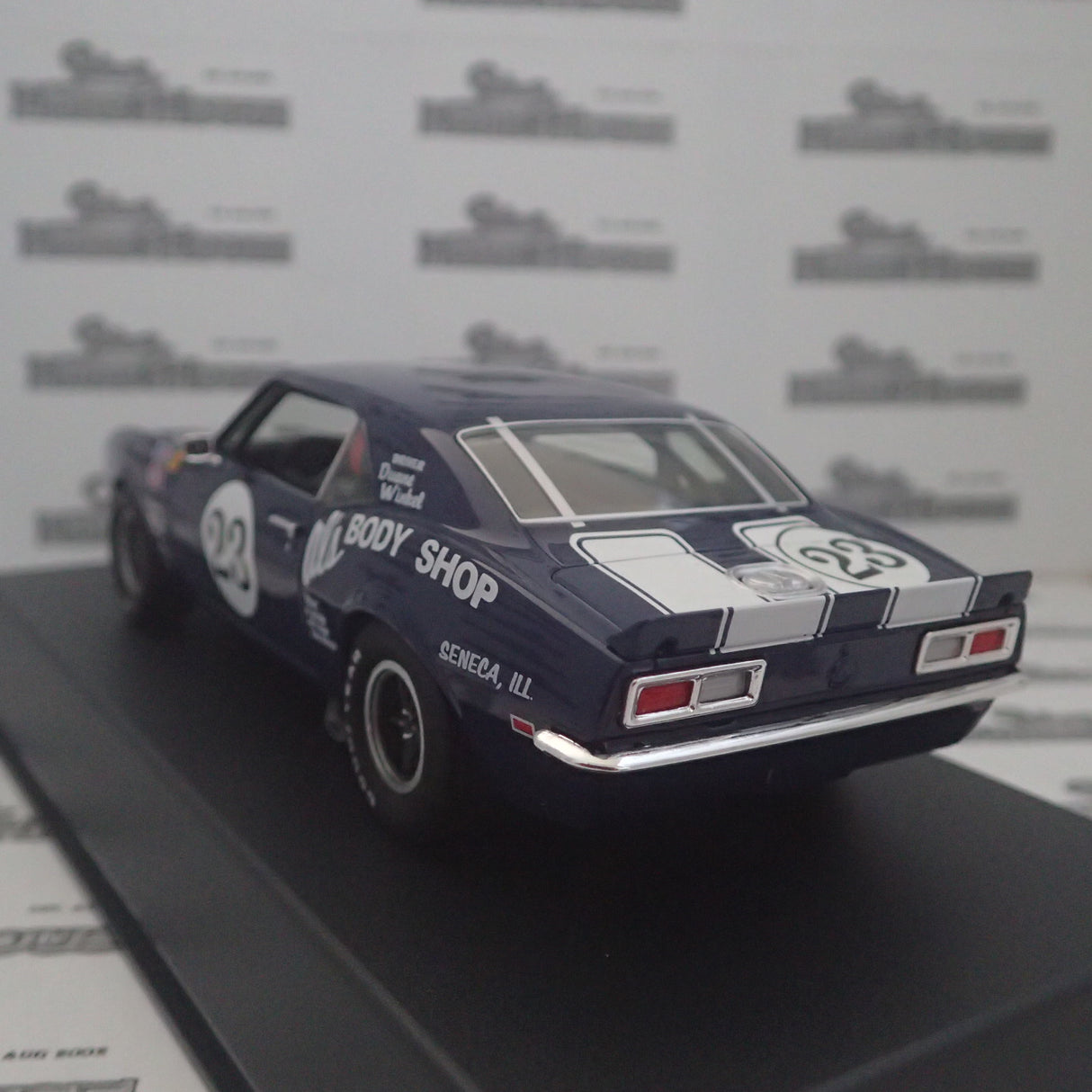PIONEER SLOT CARS - P128 CHEVY CAMARO T/A blue #23 'Duane Winkel'