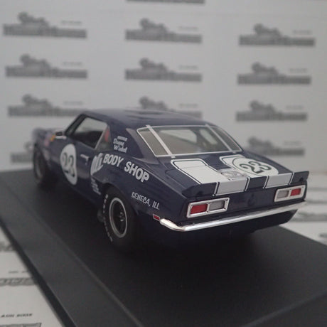 PIONEER SLOT CARS - P128 CHEVY CAMARO T/A blue #23 'Duane Winkel'