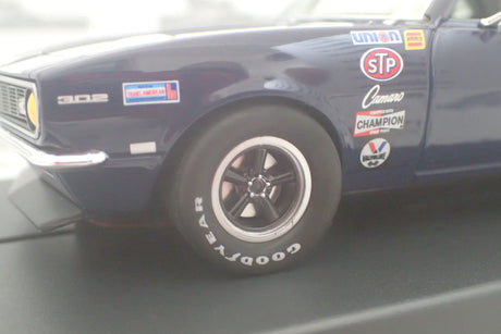 PIONEER SLOT CARS - P128 CHEVY CAMARO T/A blue #23 'Duane Winkel'
