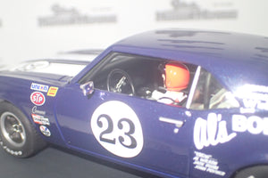 PIONEER SLOT CARS - P128 CHEVY CAMARO T/A blue #23 'Duane Winkel'